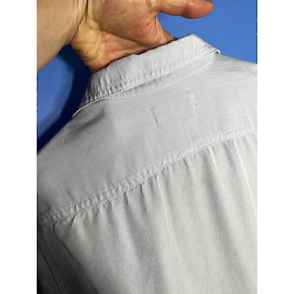 BABATON BY ARITZIA Light Gray Long Sleeve Button-Up Shirt With Dual Chest Pocket - Picture 5 of 10